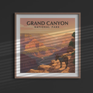 Vintager Grand Canyon Nationalpark Poster