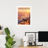 Vintager Grand Canyon Nationalpark Poster (Heimbüro)