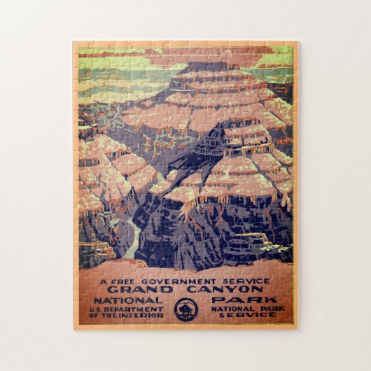 Vintager Grand Canyon Nationalpark Puzzle (Vertikal)