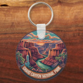 Vintager Grand Canyon Nationalpark Schlüsselanhänger (Rückseite)