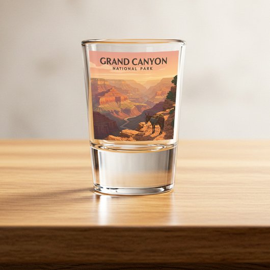 Vintager Grand Canyon Nationalpark Schnapsglas