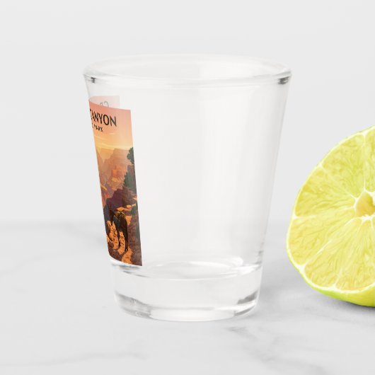 Vintager Grand Canyon Nationalpark Schnapsglas (Rechts)