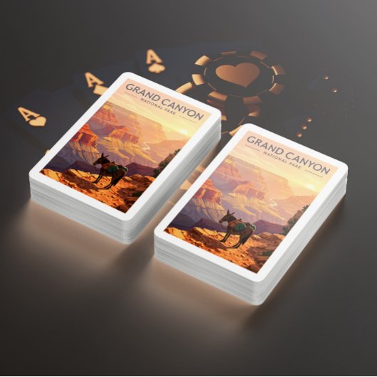 Vintager Grand Canyon Nationalpark Spielkarten