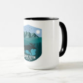 Vintager Grand Teton Nationalpark Moose Tasse (VorderseiteRechts)