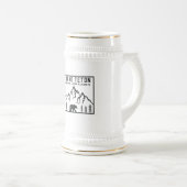 Vintager Grand Teton Nationalpark Wyoming Bierglas (VorderseiteRechts)