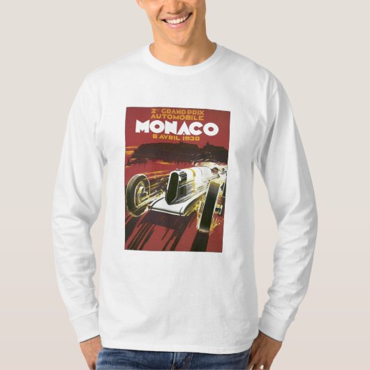 Vintager Grandprix Monaco T-Shirt (Vorderseite)