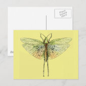 Vintager Grasshopper Postkarte (Vorne/Hinten)