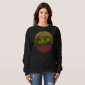 Vintager Grasshopper Retro Style Grasshopper Sweatshirt (Vorne ganz)