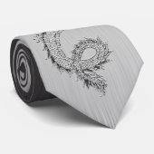 Vintager grauer japanischer Drache Krawatte (Gerollt)