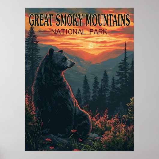 Vintager Great Smoky Mountains Nationalpark Poster (Vorne)