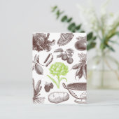 Vintager Greenmarket Postkarte (Stehend Vorderseite)