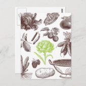 Vintager Greenmarket Postkarte (Vorne/Hinten)