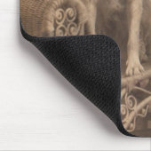 Vintager Grenzcollie Mousepad (Ecke)