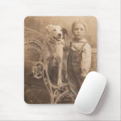 Vintager Grenzcollie Mousepad (Mit Mouse)