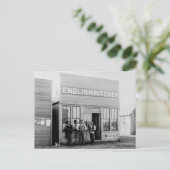 Vintager Grenzort Greasy Spoon Postkarte (Stehend Vorderseite)