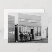 Vintager Grenzort Greasy Spoon Postkarte (Vorne/Hinten)