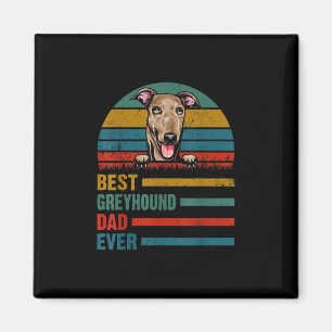 Vintager Greyhound Hund Lover Fathers Day Geschenk Magnet