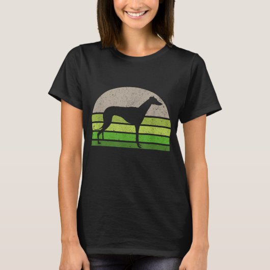 Vintager Greyhound Retro 001 T-Shirt (Vorderseite)