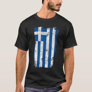 Vintager griechischer Flaggenstaat T-Shirt