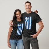Vintager griechischer Flaggenstaat T-Shirt (Unisex)