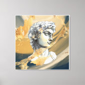 Vintager griechischer Skulpturenmarmor Leinwanddruck (Vorderseite)