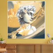 Vintager griechischer Skulpturenmarmor Leinwanddruck (Insitu (Wohnzimmer))