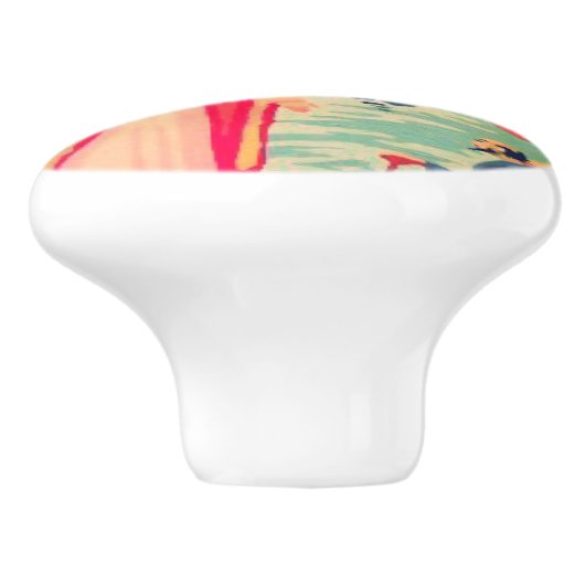 Vintager Griff des Chinoiserie PBN (Seitenansicht)