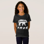Vintager Großbär 4 Cubs Muttertag T-Shirt (Vorne ganz)