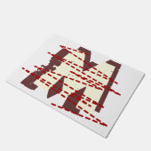 Vintager Großbuchstabe Fußmatte (Schrägansicht)