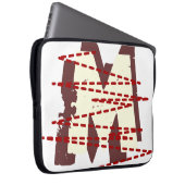 Vintager Großbuchstabe Laptopschutzhülle (Vorne Rechts)