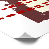 Vintager Großbuchstabe Poster (Ecke)
