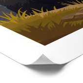 Vintager Großer Rauchgebirgspark Poster (Ecke)