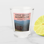 Vintager Großer Rauchgebirgspark Schnapsglas (Vorderseite)