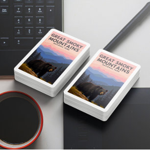 Vintager Großer Rauchgebirgspark Spielkarten