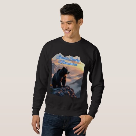 Vintager großer, rauchiger Bär Sweatshirt (Vorne ganz)