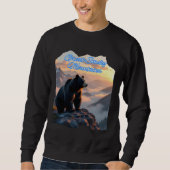 Vintager großer, rauchiger Bär Sweatshirt (Vorderseite)