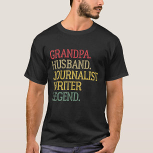 Vintager Großvater Husband Journalist Legend T-Shirt