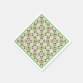 Vintager Grünbuch-Cocktail Napkins Serviette