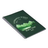 Vintager grüner Bergsee Sonnenuntergang Notizblock (Rechte Seite)