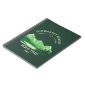 Vintager grüner Bergsee Sonnenuntergang Notizblock (Linke Seite)