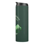 Vintager grüner Bergsee Sonnenuntergang Thermosbecher (Nach rechts gedreht)