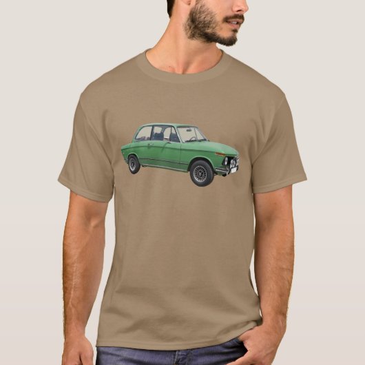 Vintager grüner BMW T-Shirt (Vorderseite)