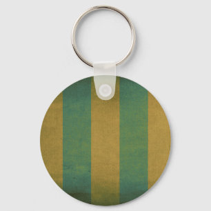 Vintager, grüner gestreifter Liegestuhl Schlüsselanhänger