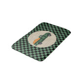 Vintager grüner Pumpkin Truck Bath Mat Badematte (Schrägansicht)