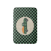 Vintager grüner Pumpkin Truck Bath Mat Badematte (Vorderseite Vertikal)