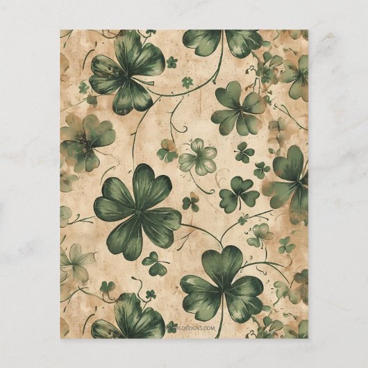 Vintager Grüner St. Patricks-Tag (Rückseite)