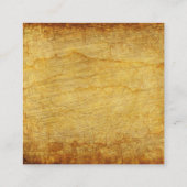 Vintager Grüner Traktor Quadratische Visitenkarte (Rückseite)