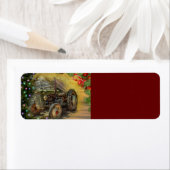 Vintager Grüner Traktor Weihnachten (Insitu)
