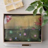 Vintager Grüner Traktor Weihnachten Seidenpapier (Geschenk)