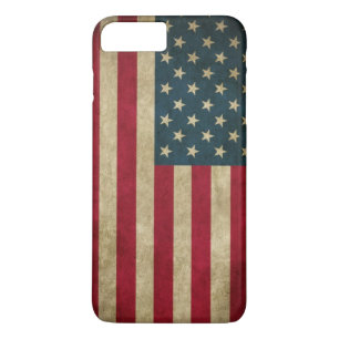 Vintager Grunge-amerikanische Flagge Case-Mate iPhone Hülle